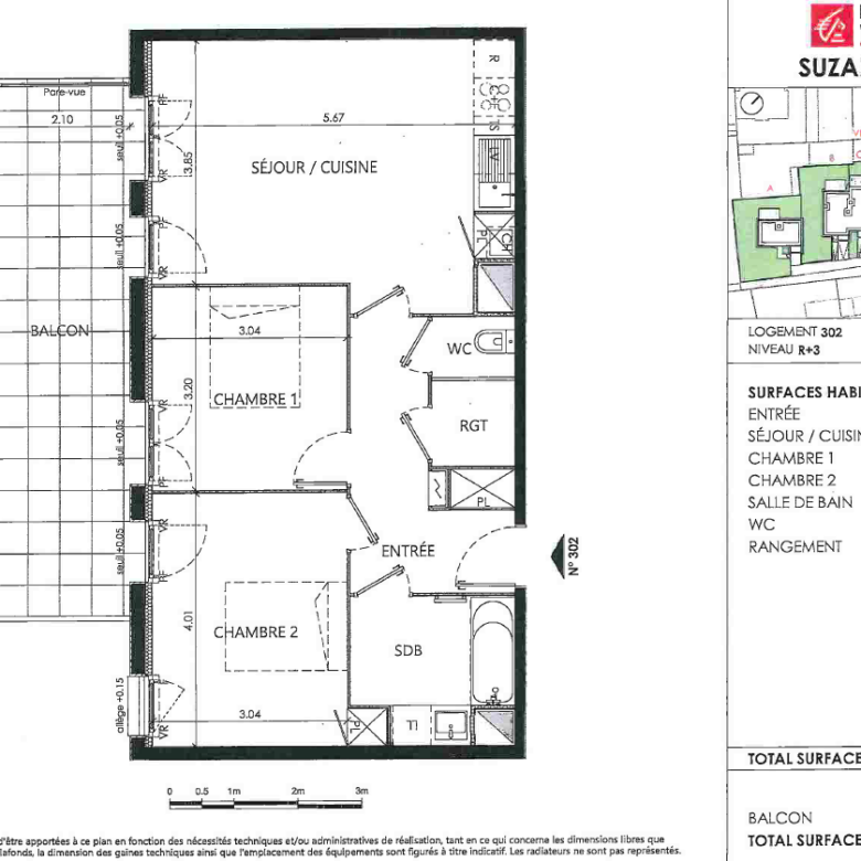 Appartement T3 neuf