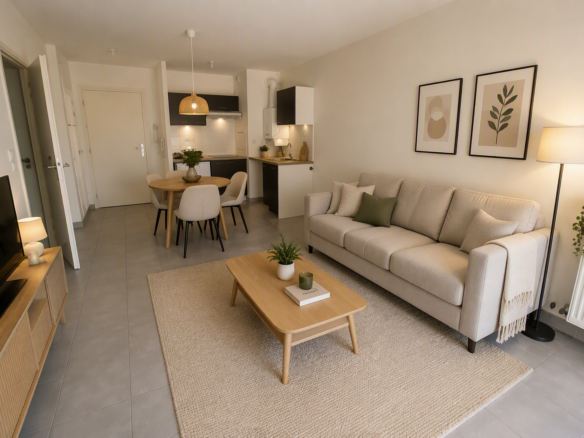 Charmant T2 avec terrasse à Launaguet en exclusivité