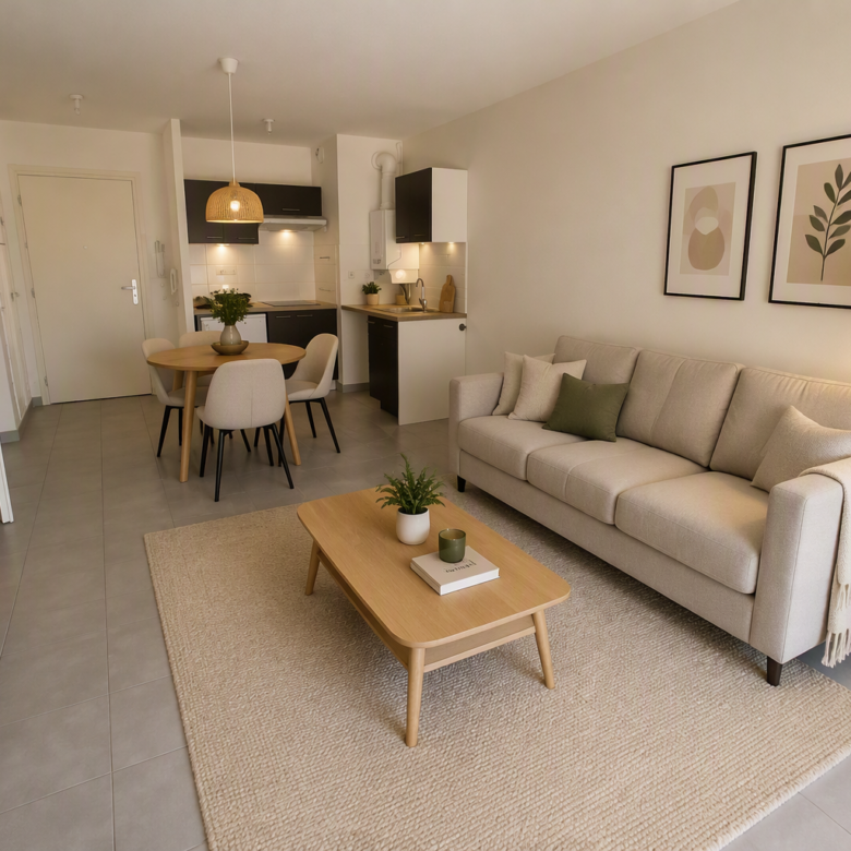 Charmant T2 avec terrasse à Launaguet en exclusivité